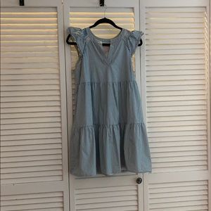 Gal Meets Glam Blue and White Dress